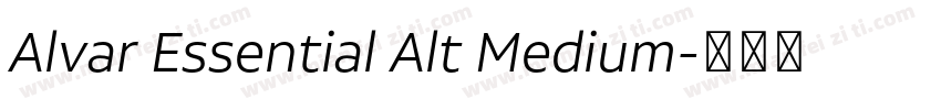 Alvar Essential Alt Medium字体转换
